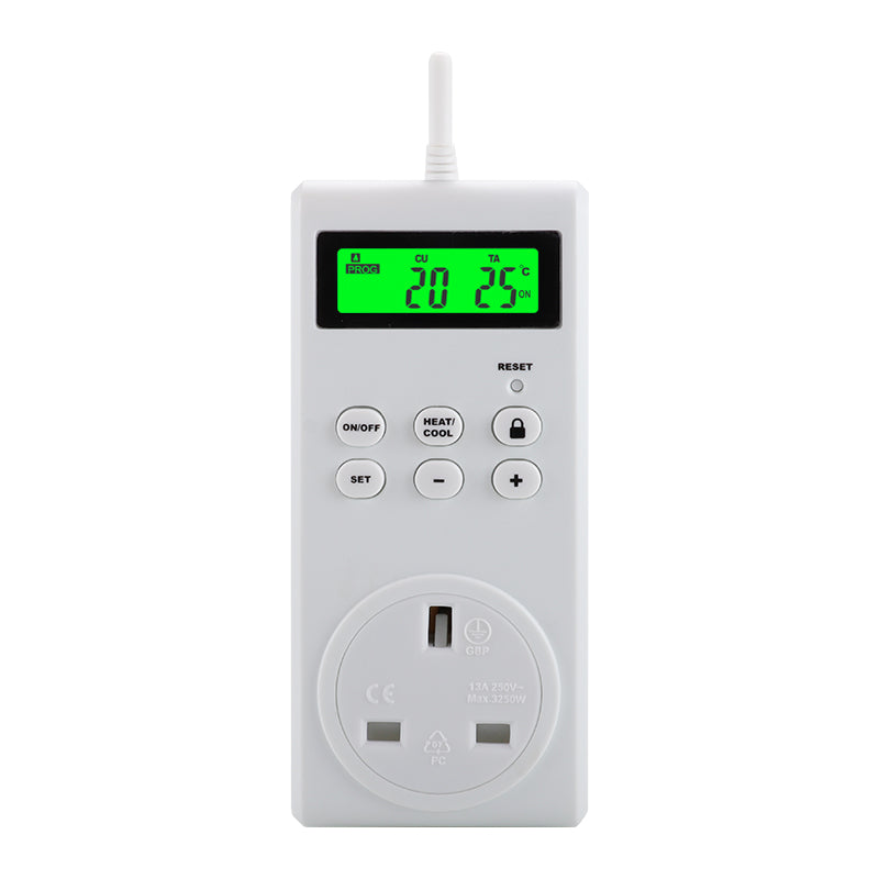 TS-3000 Thermoregulator Wireless Temperature Controller Thermostat Switch Timer Socket with Backlit