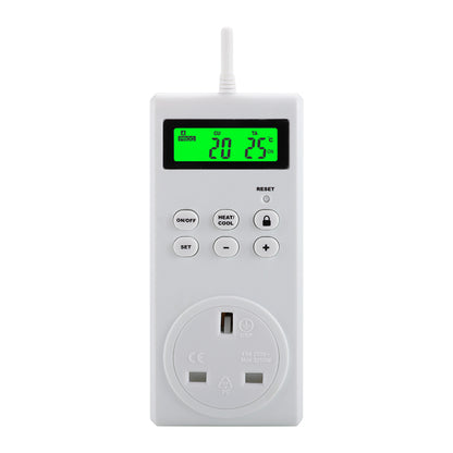 TS-3000 Thermoregulator Wireless Temperature Controller Thermostat Switch Timer Socket with Backlit