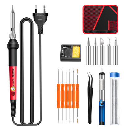 ANENG SL101 17PCS Multi-Functional 60W Electric Soldering Iron Kit with Replaceable Welding Head Electronic Repair Set