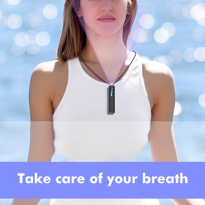 Mini Portable Air Purifier Wearable Necklace USB Air Cleaner Negative Ion Generator Personal Air Freshener for Adults