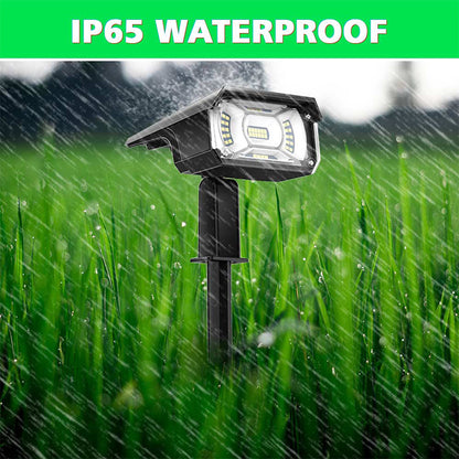 YOUOKLIGHT 2Pcs Outdoor IP65 Waterproof 40-LED 3 Modes Solar Landscape Spotlights for Garden Pathway Yard Driveway Porch