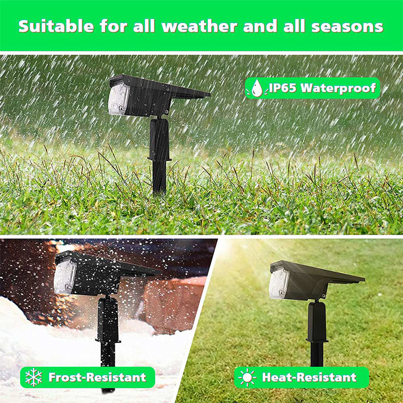 YOUOKLIGHT 2Pcs Outdoor IP65 Waterproof 40-LED 3 Modes Solar Landscape Spotlights for Garden Pathway Yard Driveway Porch