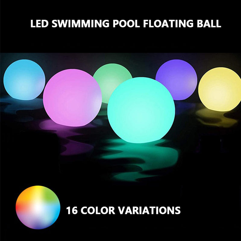 8Pcs Swimming Pool Floating Ball Dimming RGBW 16 Colors Glowing Ball LED Garden Beach Party Lawn Lamp