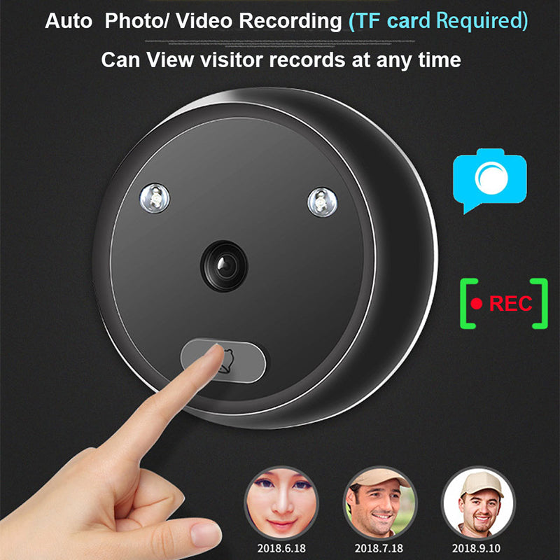 R11 2.4inch TFT LCD Smart Door Peephole Viewer 120&#176; Wide Angle Night Vision Doorbell Security Camera Monitor