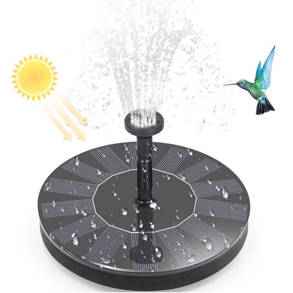 MEIERDE SF001 Solar Powered Circular Fountain Outdoor Pool Floating Fountain Courtyard Brushless Submersible Pump for Garden Decoration