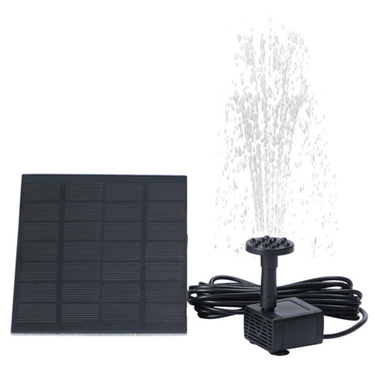 MEIERDE Outdoor Solar Fountain Floating Garden Solar Water Pump Fountain with 6 Different Nozzles