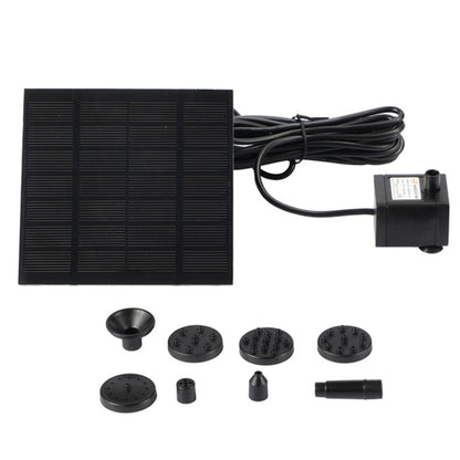 MEIERDE Outdoor Solar Fountain Floating Garden Solar Water Pump Fountain with 6 Different Nozzles