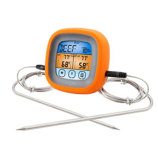 TS-6601-2 Double Probe BBQ Thermometer Kitchen Barbecue Food Meat Temperature Measurement Tool