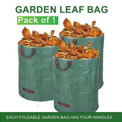 1 Set/3Pcs Garden Durable Large Campacity PE Woven Material Rubbish Leaf Bags D67xH76cm