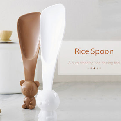 XIAOMI YOUPIN JORDAN & JUDY HO194 BPA Free Cute Bear Rice Spoon Food Grade PP Kitchen Utensil (with FDA Certification)