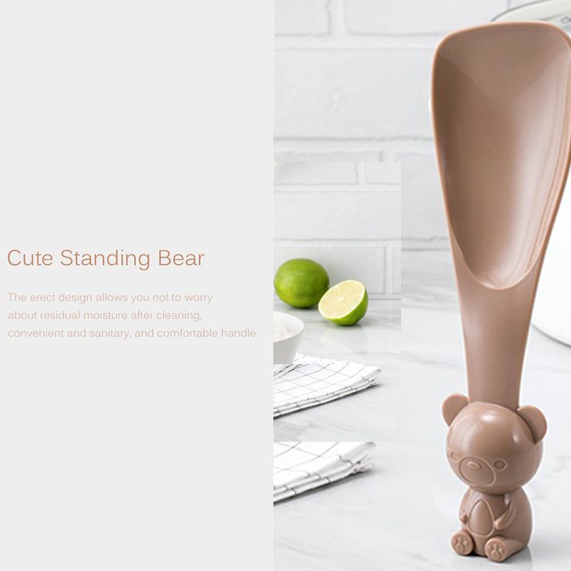 XIAOMI YOUPIN JORDAN & JUDY HO194 BPA Free Cute Bear Rice Spoon Food Grade PP Kitchen Utensil (with FDA Certification)