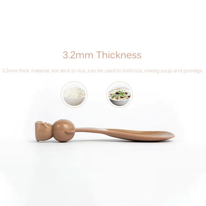 XIAOMI YOUPIN JORDAN & JUDY HO194 BPA Free Cute Bear Rice Spoon Food Grade PP Kitchen Utensil (with FDA Certification)