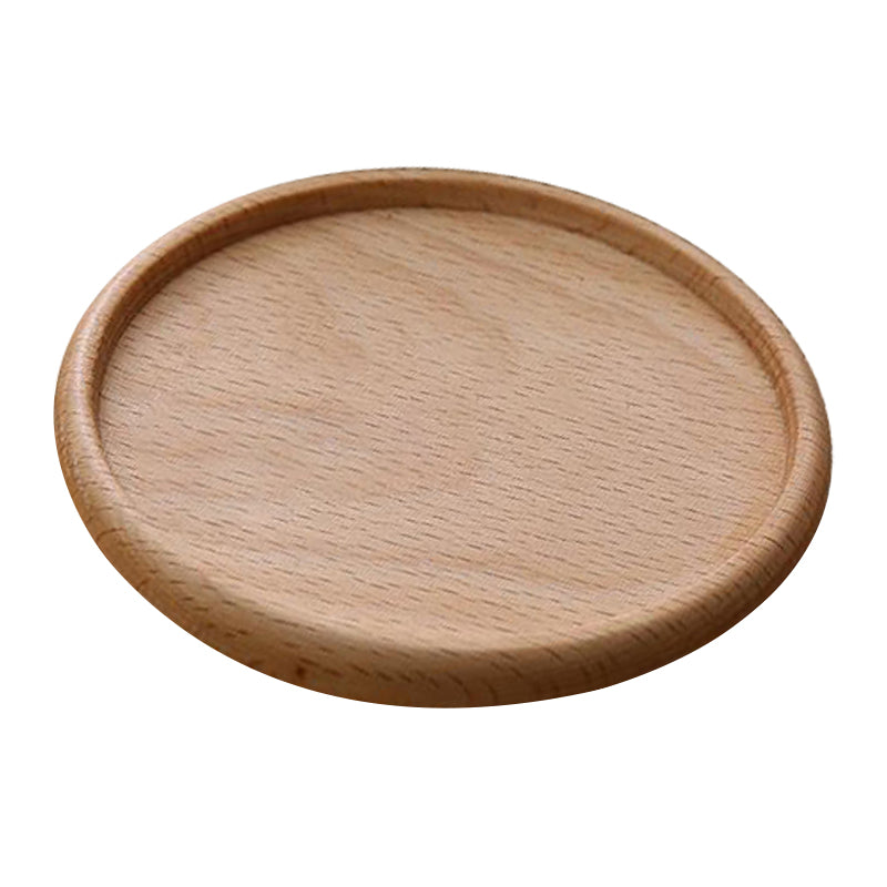 8.8cm Beech Wood Thicken Coaster Kitchen Heat Resistant Cup Mat Pad Dining Table Decor