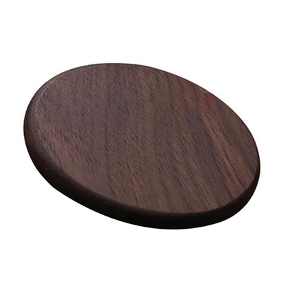 8.8cm Black Walnut Wood Thicken Coaster Kitchen Heat Resistant Tea Coffee Cup Mat Insulation Pad Dining Table Decor