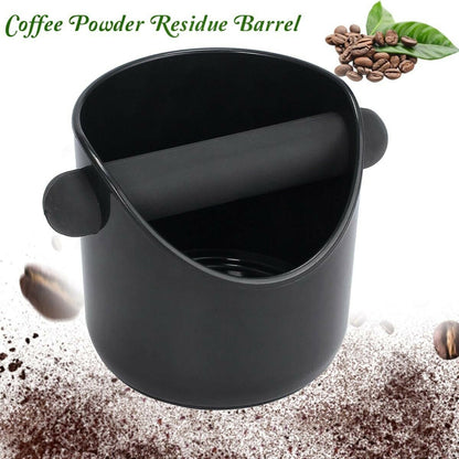 Espresso Knock Box Shock-Absorbent Durable Coffee Knock Box with Removable Bar Non-Slip Base (No FDA, BPA-free)