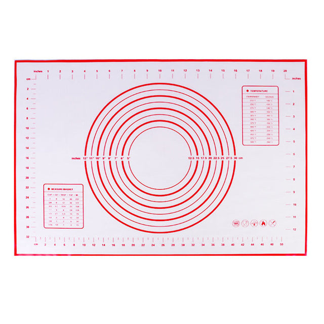 40*60cm Heat Resistant Silicone Baking Mat Rolling Dough Mat Non-stick Oven Pastry Tool (BPA-free, No FDA Certificate)