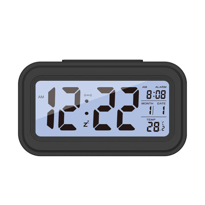 Digital LED Alarm Clock Battery Powered with Date Calendar Temperature