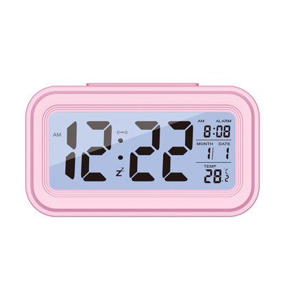 Digital LED Alarm Clock Battery Powered with Date Calendar Temperature