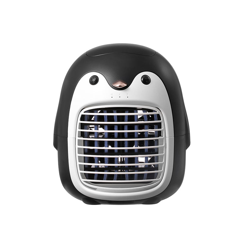 SX-HF03 Cute Penguin Shape Portable Desktop Air Cooler Air Conditioning Water Cooling Fan for Home Office