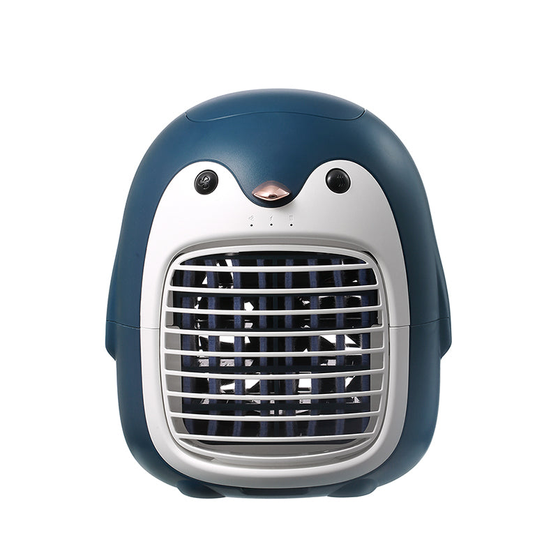 SX-HF03 Cute Penguin Shape Portable Desktop Air Cooler Air Conditioning Water Cooling Fan for Home Office