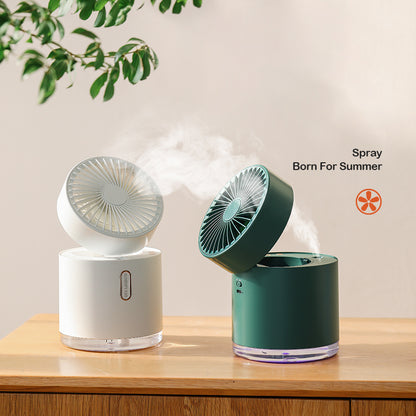 D27 2 Generation Foldable Desktop Humidifier Cooling Fan Water Spray Mist Air Cooler for Office Home