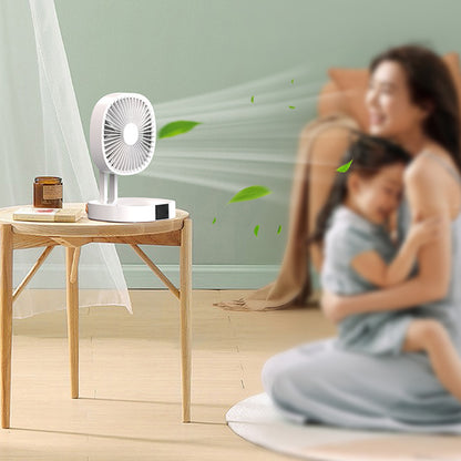 HX-933 Portable Cooling Fan 3 Wind Speeds Adjustable Fan Desktop Electric Fan with Hanging Strap