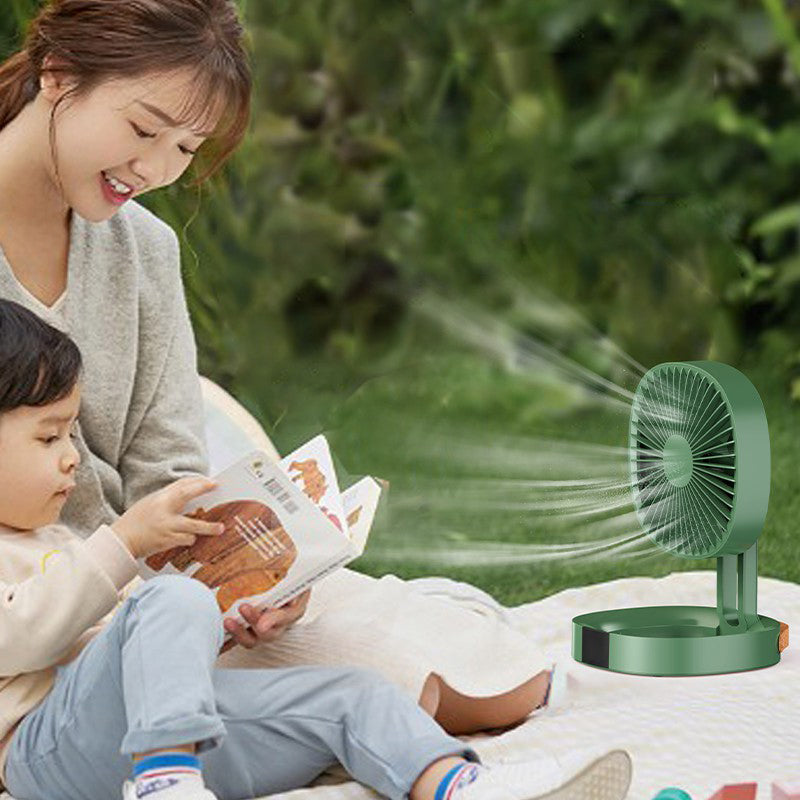 HX-933 Portable Cooling Fan 3 Wind Speeds Adjustable Fan Desktop Electric Fan with Hanging Strap