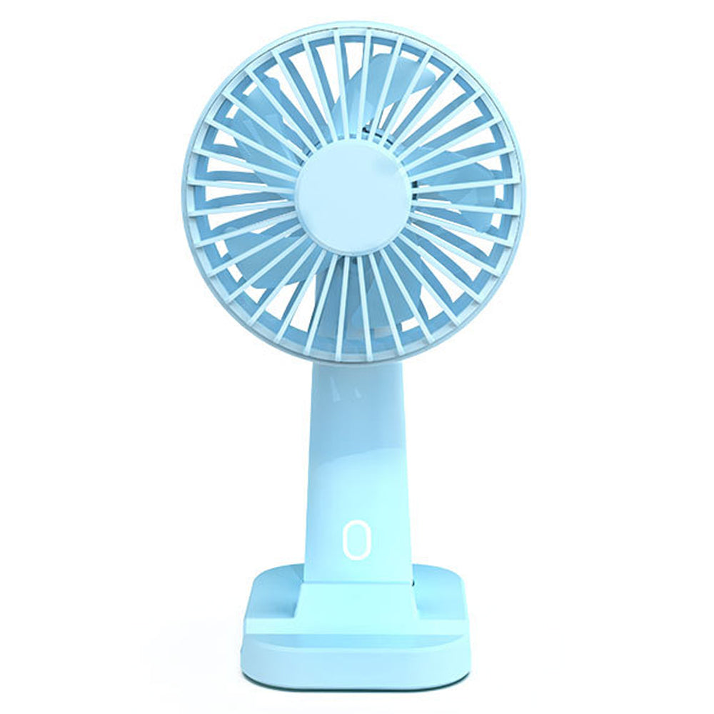 801 Handheld Fan with Cell Phone Holder 3 Speeds Portable Desk Fan for Camping Hiking Office