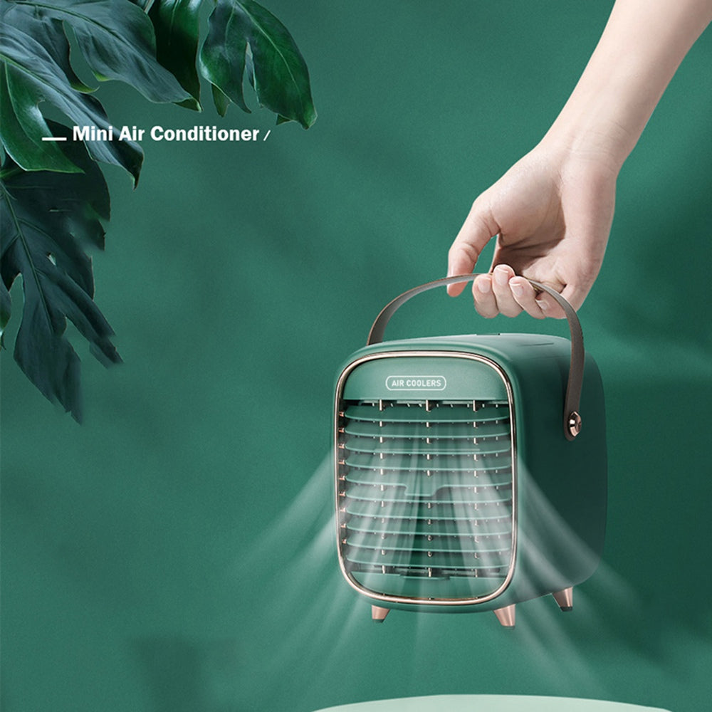 YX-Y3 240ml 2000mAh Portable Mini Desktop Air Cooler Mist Maker Fan Ventilator Combinations Fan Humidifier Sprayer Fan for Home/Office/Bedroom