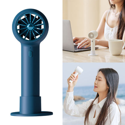 XYD- E18 2000mAh Handheld Fan Turbine USB Charging Low Noise Operation Summer Cooling Desktop Fan