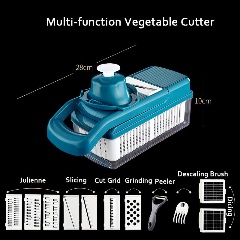 Multifunction Kitchen Potato Shredding Slicing Vegetable Cutting Shredder Grater Slicer Diced Vegetable Cutter BPA Free No FDA Certification