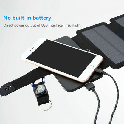 N10 7.5W Foldable Solar Panel Portable Outdoor Travel Emergency Power Generator Charger