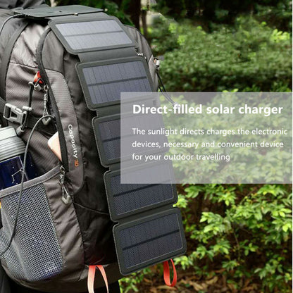 N10 7.5W Foldable Solar Panel Portable Outdoor Travel Emergency Power Generator Charger