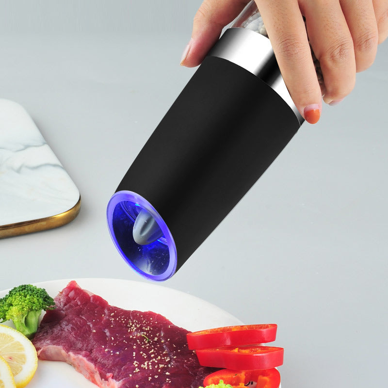 Gravity Sensing Electric Pepper Grinder Kitchen Salt Pepper Spice Graining Tool (BPA Free, No FDA Certificate)