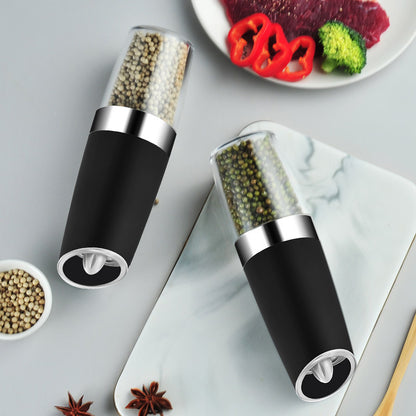 Gravity Sensing Electric Pepper Grinder Kitchen Salt Pepper Spice Graining Tool (BPA Free, No FDA Certificate)