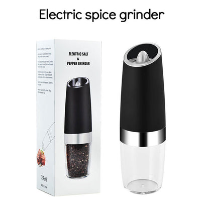 Gravity Sensing Electric Pepper Grinder Kitchen Salt Pepper Spice Graining Tool (BPA Free, No FDA Certificate)