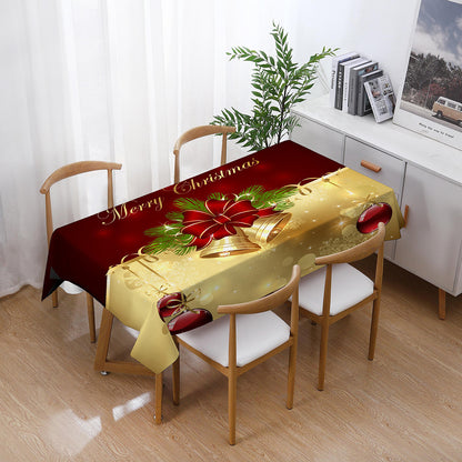 Fashionable Christmas Style Table Cloth Home Holiday Christmas Decoration Tablecloth, Size: 140x140cm