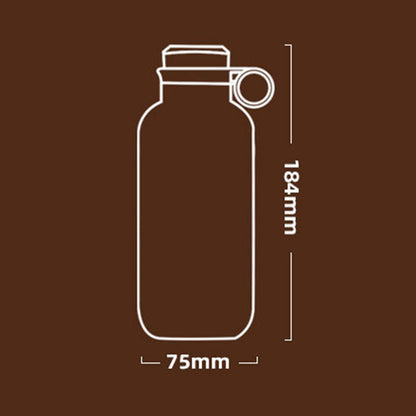 EQURA E-005 450ML Stylish Portable Outdoor Water Bottle Stainless Steel Insulated Cup with Tea Strainer (BPA Free, with FDA Certificate)