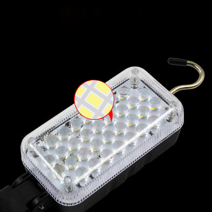 32 LEDs Magnetic Working Light Portable Flashlight USB Rechargeable Torch Hanging Hook Tent Lantern Auto Repairing Lamp