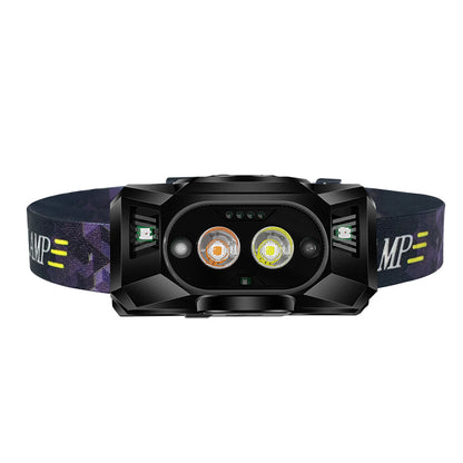 609 Wave Feeling LED Head Light XPG High Light 3 Modes Night Fishing Flashlight Headlamp Power Bank