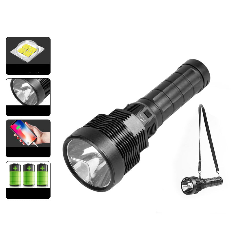 W5101 USB Rechargeable 18650 LED Flashlight Portable Torch Waterproof Spotlight Camping Lantern