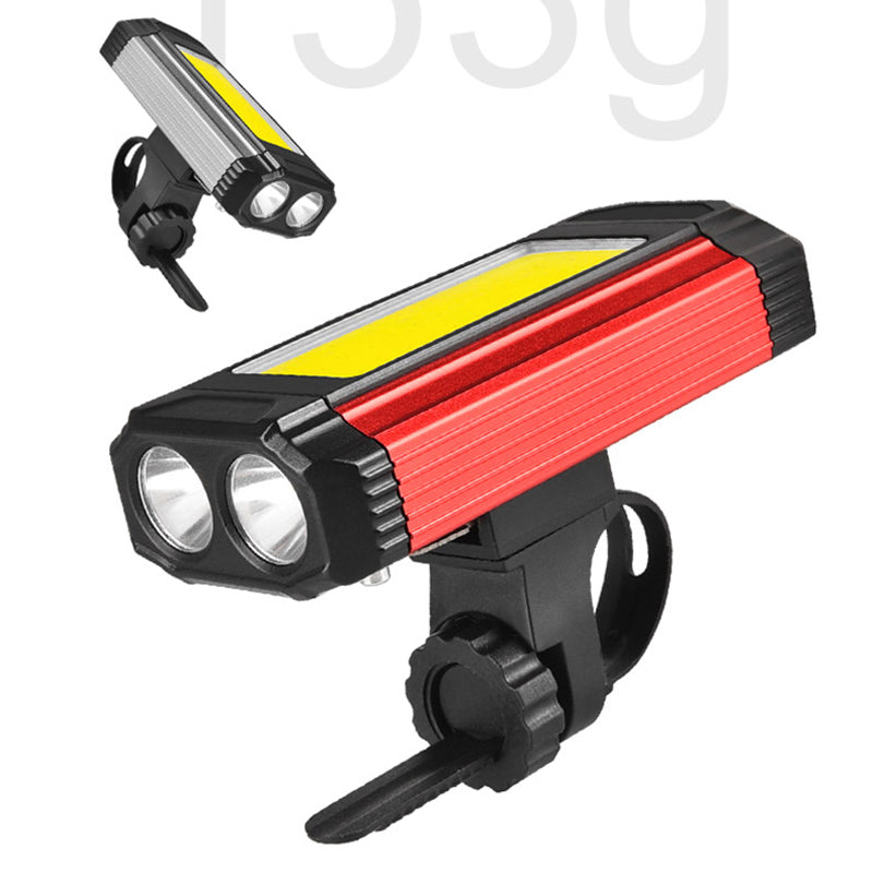 K011 Bike Light Front USB Rechargeable Bicycle Headlight COB LED Power Bank Emergency Lantern Car Repair Work Lights