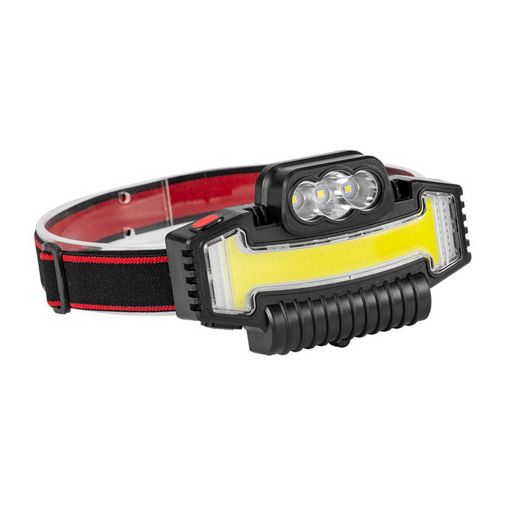 W685-3 Outdoor 90-degree Adjustable Head Lamp 3 LED+COB High Power Headlight Multi-function Headband Flashlight for Night Riding Fishing