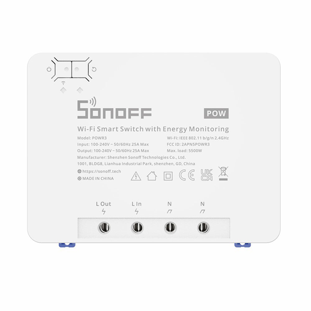 SONOFF POWR3 High Power Smart Switch Power Metering WiFi Home Voice Control Switch