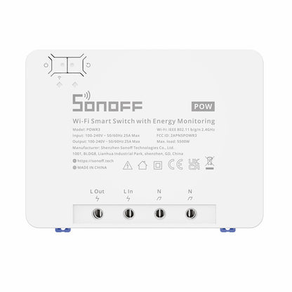 SONOFF POWR3 High Power Smart Switch Power Metering WiFi Home Voice Control Switch