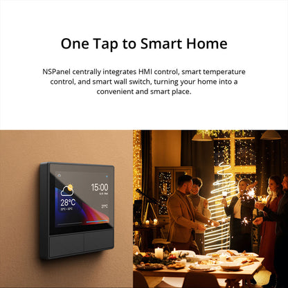 SONOFF NSPanel WiFi Smart Scene Wall Switch 2-Switch Panel Smart Home Control Touchscreen Control for Smart Temperature Function