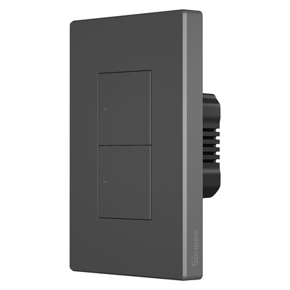 SONOFF M5-2C-120 Smart Wi-Fi Wall Switch Touch Light Switch 2-Gang Works with Alexa/Google Home/Alice/Siri Shortcuts - US Plug