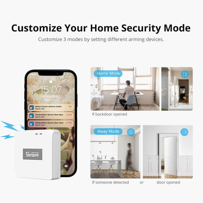 SONOFF ZB Bridge-P ZB Bridge Smart ZigBee Bridge Hub Gateway Support WiFi/Zigbee Dual-Protocol APP Control Multi-device Management for Home