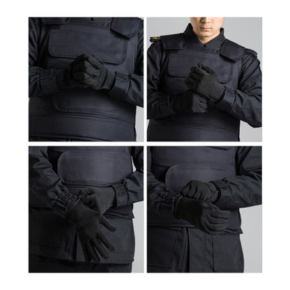 MH-F105 1 Pair Polyester+Steel Wire 5-Level Cut-Resistant Gloves Hand Protection Full-finger Gloves