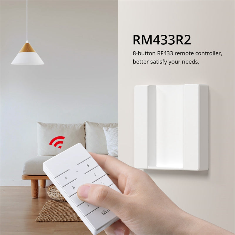 SONOFF 433MHz Wireless Remote Control Holder Compatible with RM433R2 Remote Control Wall Mount Storage Container (Without Remote Control)